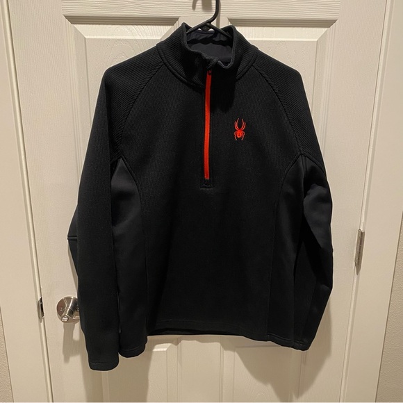 Men’s Large Spyder Half-Zip Fleece Pullover - Picture 3 of 16